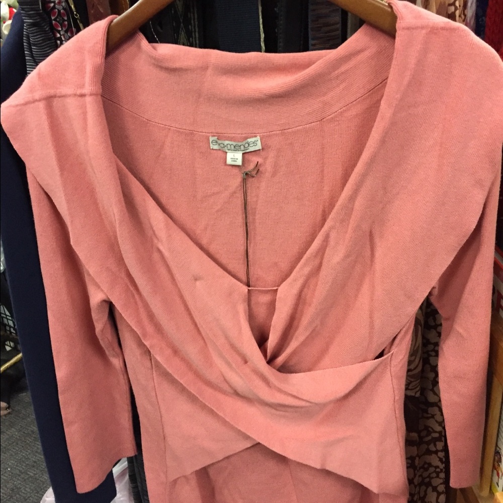 N Y & Co. 3/4 sleeve v neck sweater